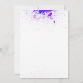 Invitation Peinture éclaboussée pour Fête de rentr (Dos)