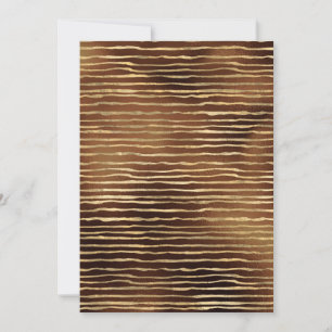 Invitation Peinture en aérosol marron bronze Horizontale Doré