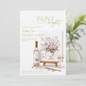 Invitation Peinture Fête des mariées de nuit Paint Party (Debout devant)