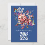 Invitation Peinture Imaginaire Fleurs exprimant la nature (Dos)