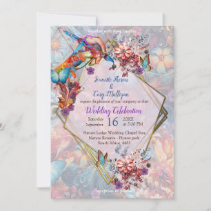 Invitation Peinture Imaginaire Fleurs exprimant la nature