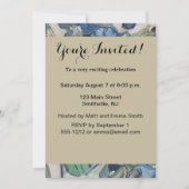 Invitation Peinture impressionniste vase d'iris de Van Gogh (Devant)