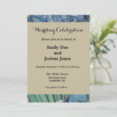Invitation Peinture impressionniste Vase Iris de Van Gogh (Debout devant)