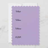 Invitation Peinture Iris Violet - Art Fleur Originale (Dos)