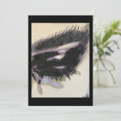 Invitation Peinture « Juste un souvenir » sur une impression (Debout devant)