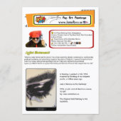 Invitation Peinture « Juste un souvenir » sur une impression (Dos)