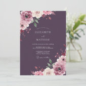 Invitation Peinture Mariage Abricot Foncé (Debout devant)