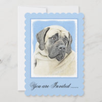 Peinture Mastiff (Fawn) anglaise - Art Chien origi