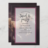 Invitation Peinture Pastel D'Un Cheval De Course (Devant / Derrière)