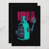 Invitation Peinture| Robot Spray Painting Grafi Bar Code (Devant / Derrière)