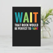 Invitation Peinture Rock Attendre Amusant Arc-en-ciel Peintre (Debout devant)