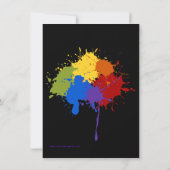 Invitation Peintures de Brights de partie d'art (Dos)