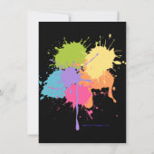 Invitation Peintures de pastel de partie d'art (Dos)