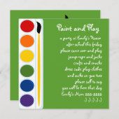 Invitation Peintures et brosses (Devant / Derrière)
