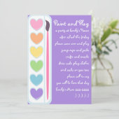 Invitation Peintures et brosses de Saint-Valentin (Debout devant)