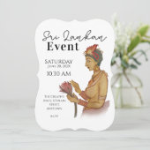 Invitation Peintures sigiri du Sri Lanka (Debout devant)