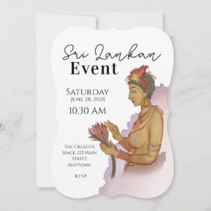 Invitation Peintures sigiri du Sri Lanka