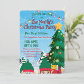 Invitation Pékin Elfes de Noël (Debout devant)