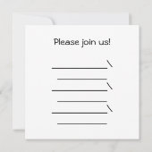 Invitation Pèlerin de Thanksgiving et Canards indiens (Dos)