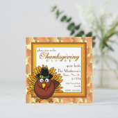 Invitation Pèlerin Turquie Thanksgiving Dîner (Debout devant)