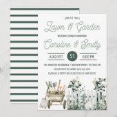 Invitation Pelouse & Jardin Mariage Douche, Fête des mariées (Devant / Derrière)