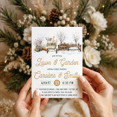 Invitation Pelouse & Jardin Mariage Douche, Fête des mariées