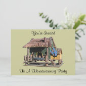 Invitation Pendaison de crémaillère (Debout devant)