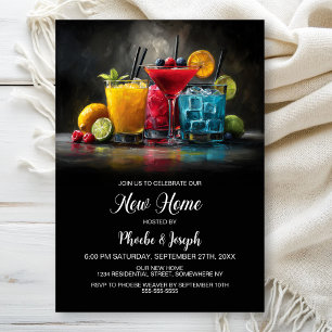 Invitation Pendaison de Crémaillère Cocktail Party