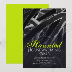 Invitation Pendaison de Crémaillère Maison Hantée Halloween G