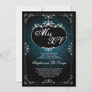 invitation pendante d'anniversaire de Quinceanera
