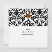 Invitation Pendentif topaze en or orange monogramme pierre pr (Dos)