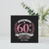 Invitation Pénétrer dans le 60e anniversaire avec la grâce de (Debout devant)