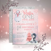 Invitation Penguin | Bonhomme de neige Winter ONEderland 1er 