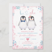 Invitation Penguin Waddle ça doit être ? Révélation de genre (Devant)