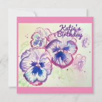 Pensée Pensées Fleur Violette Florale Rose