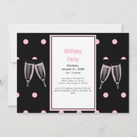 Invitation Pensée qu'elle était plus jeune Soixantième annive (Dos)