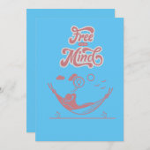 Invitation Pensées gratuites (Devant / Derrière)