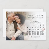 Invitation Pensez-nous dans Enregistrer la date août 2024 Cal (Devant / Derrière)