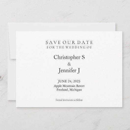 Invitation Pensez-nous dans Enregistrer la date Juin 2023 Cal (Dos)