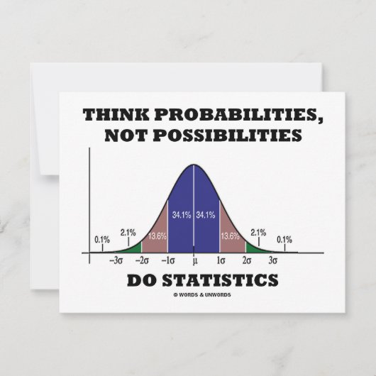 Invitation Pensez Probabilités, Pas Possibilités Statistiques (Devant)