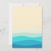 Invitation pension de surf sur la plage (Dos)