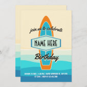 Invitation pension de surf sur la plage (Devant / Derrière)