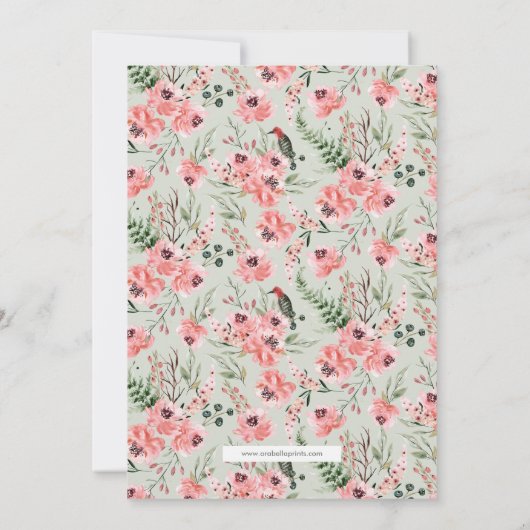 Invitation pensive de brunch de | Pâques (Dos)