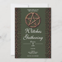 Pentacle de brindille de bois Vert Wicca Rassemble