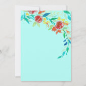 Invitation Pentacle de feu de Beltane été Floral Sabbat Party (Dos)