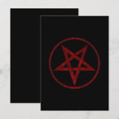 Invitation Pentagram Red Devil (Devant / Derrière)