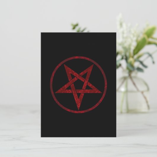 Invitation Pentagram Red Devil (Debout devant)