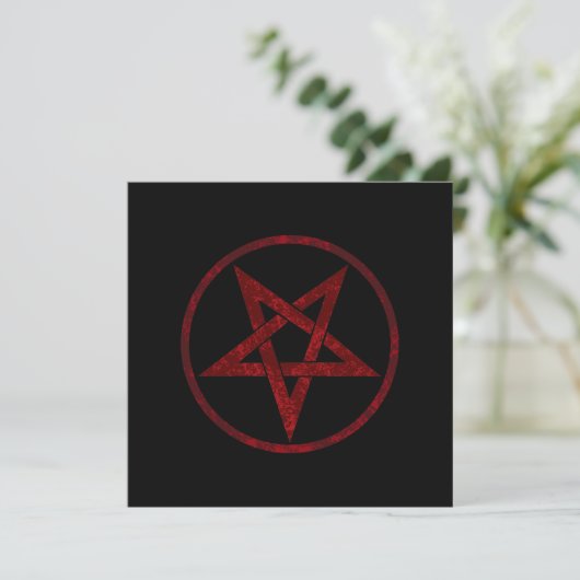 Invitation Pentagram Red Devil (Debout devant)