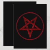 Invitation Pentagram Red Devil (Devant / Derrière)