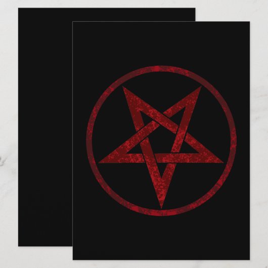 Invitation Pentagram Red Devil (Devant / Derrière)